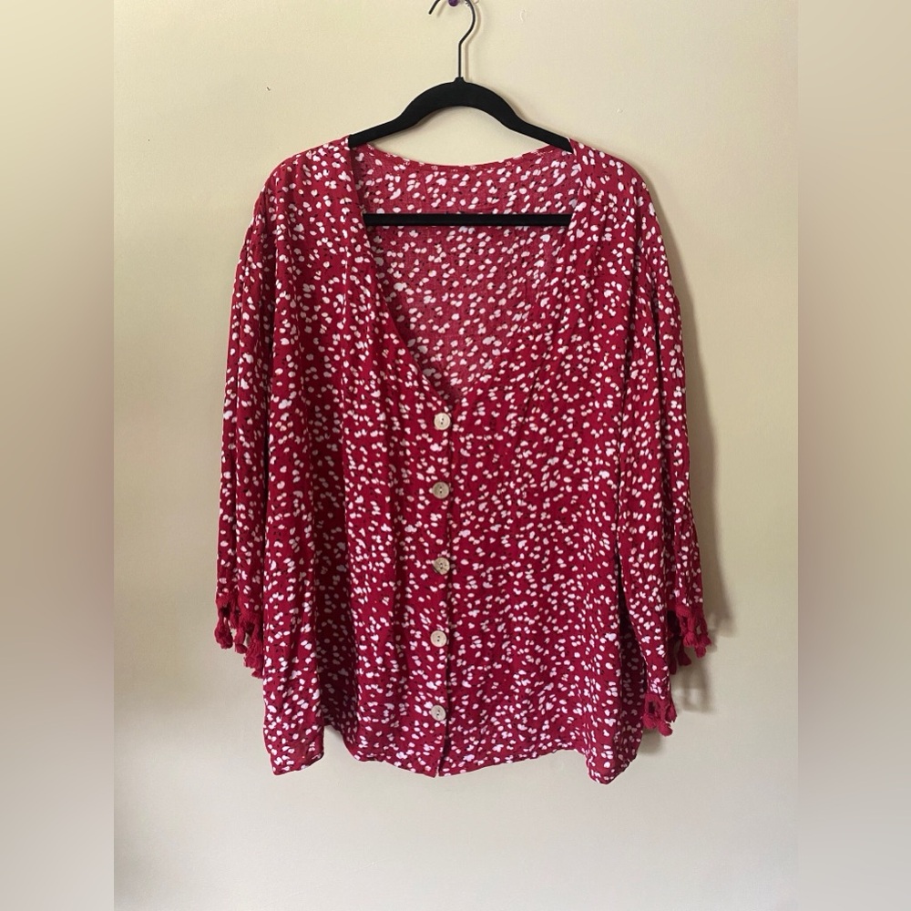 SHEIN Buttoned Top